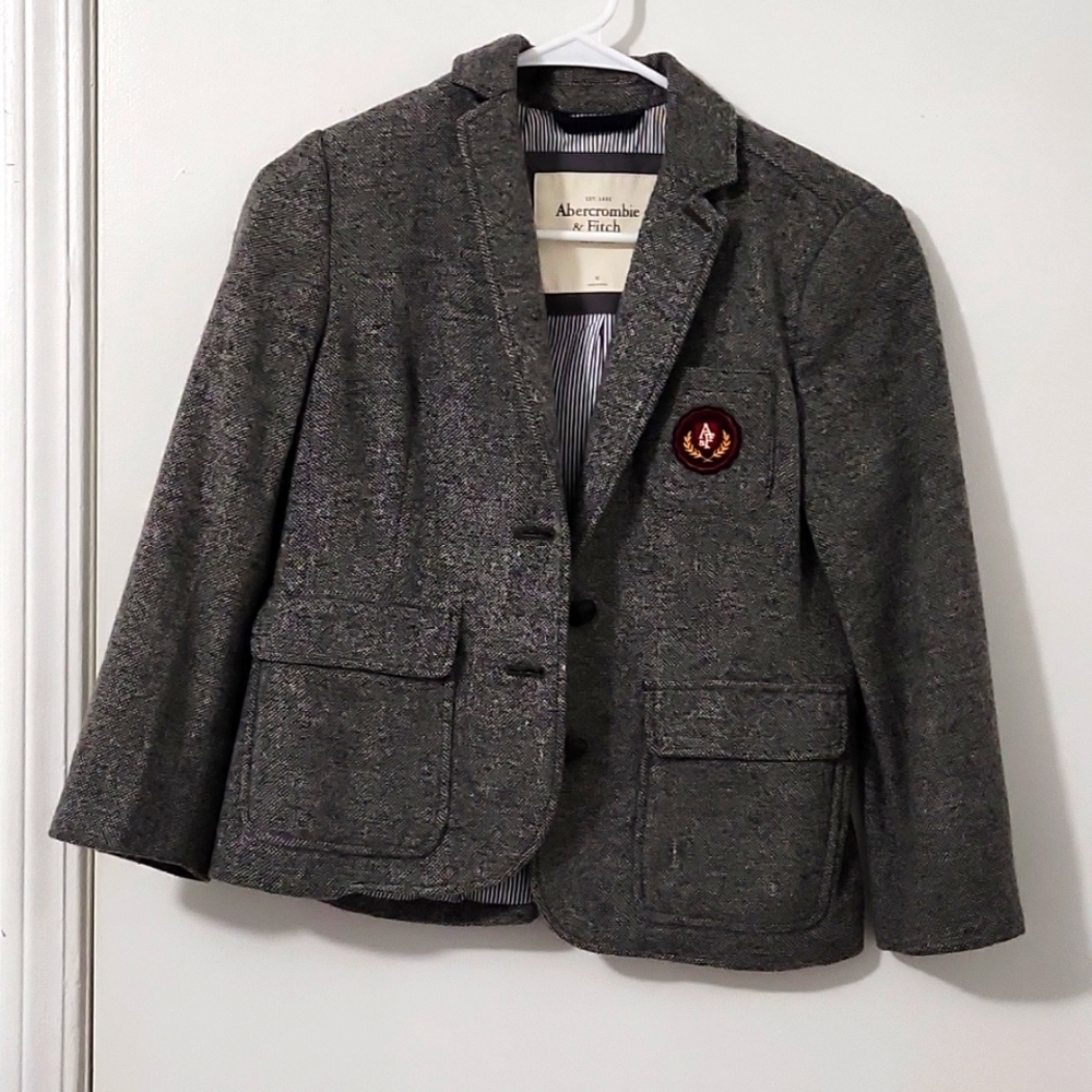 Abercrombie & Fitch Monica Blazer Grey